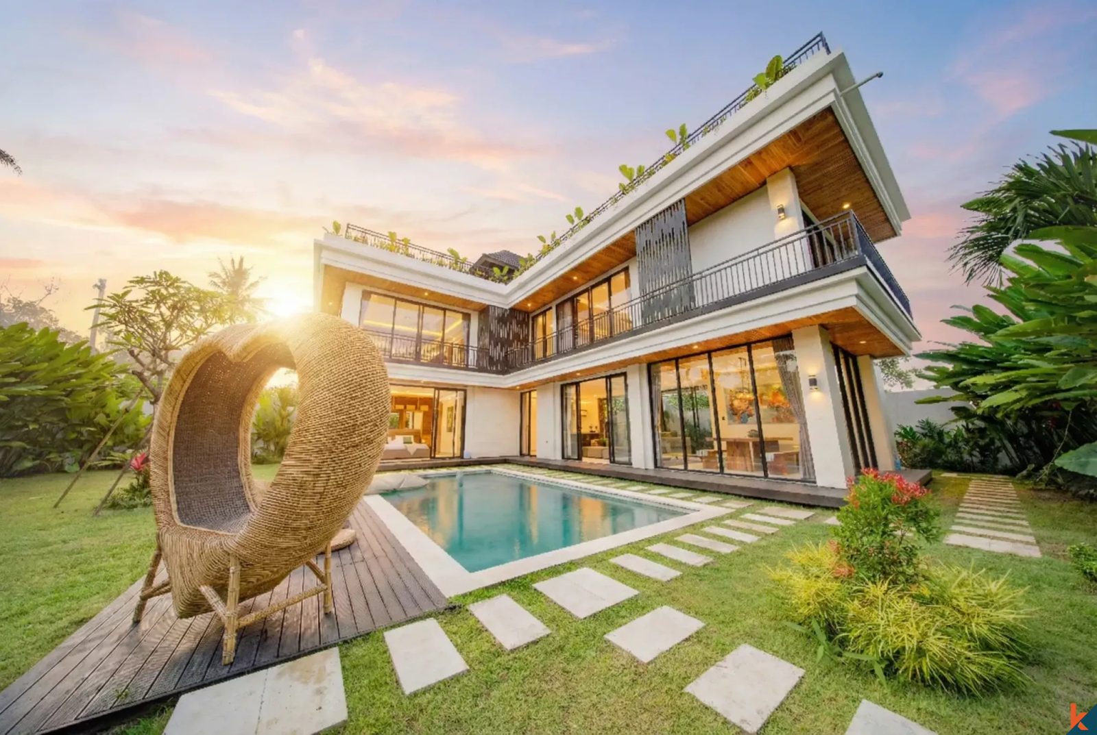 New five bedroom multilevel freehold estate for sale in Ubud