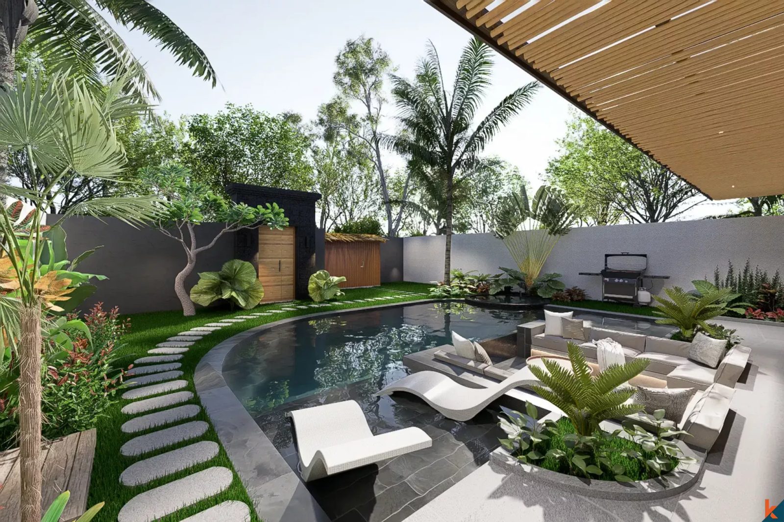 3-bedroom leasehold villa in Canggu — photo 4 of 5