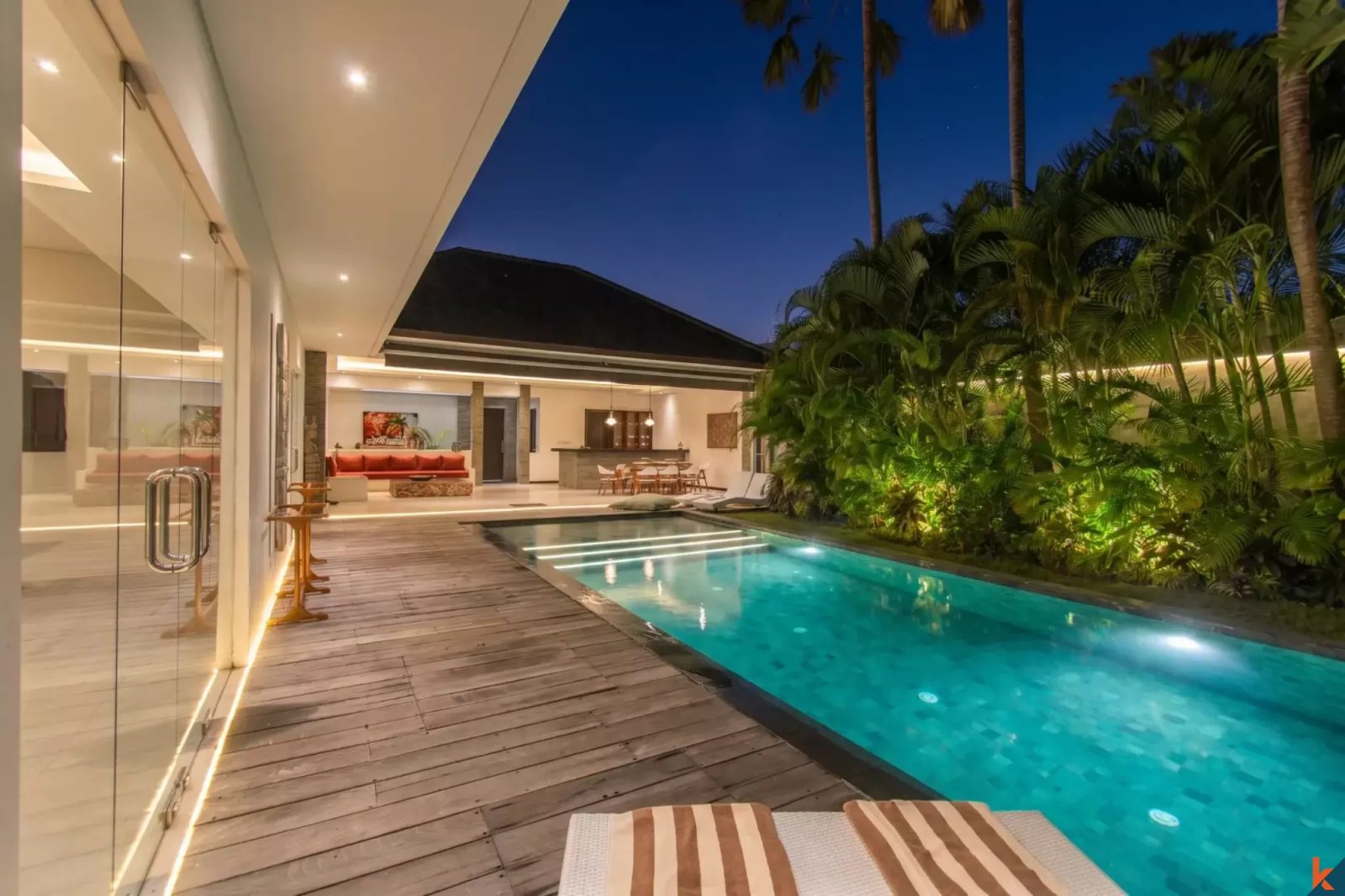 Beautiful three bedroom long leasehold property near the beach in Seminyak