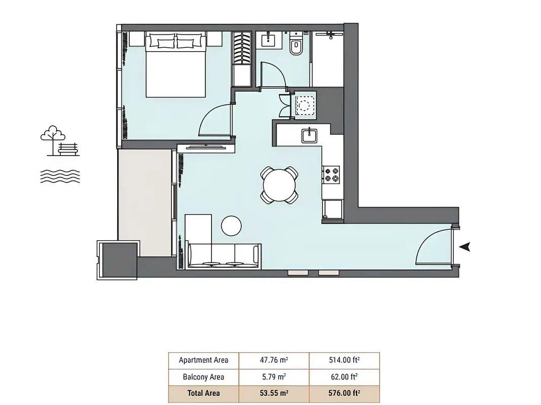 1-bedroom freehold apartment in Business Bay — photo 5 of 5